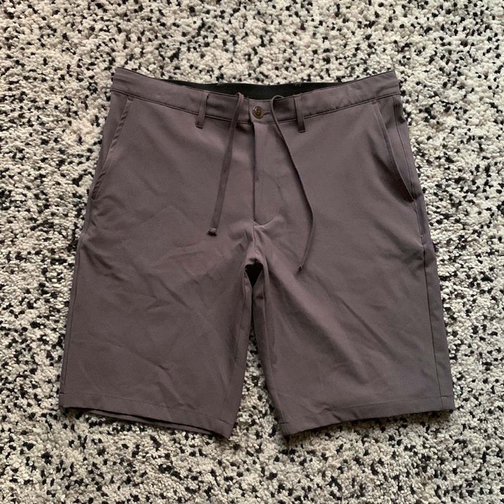 Thomas Dean Performance Casual Lightweight Stretch Shorts Grey Size 30